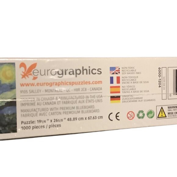 Vincent Van Gogh The Starry Night 1000-Piece Art Puzzle Eurographics NEW SEALED - Picture 5 of 8
